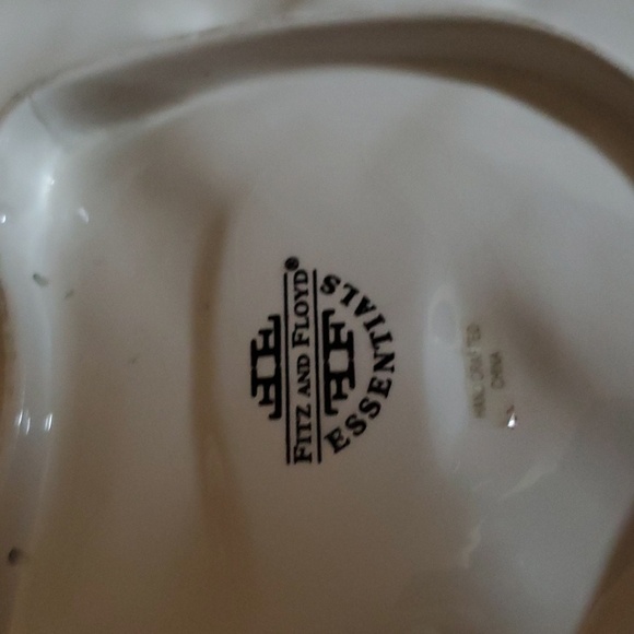 Vintage 1990's Fitz & Floyd Essentials Snowman Canape' Plate - Picture 5 of 5